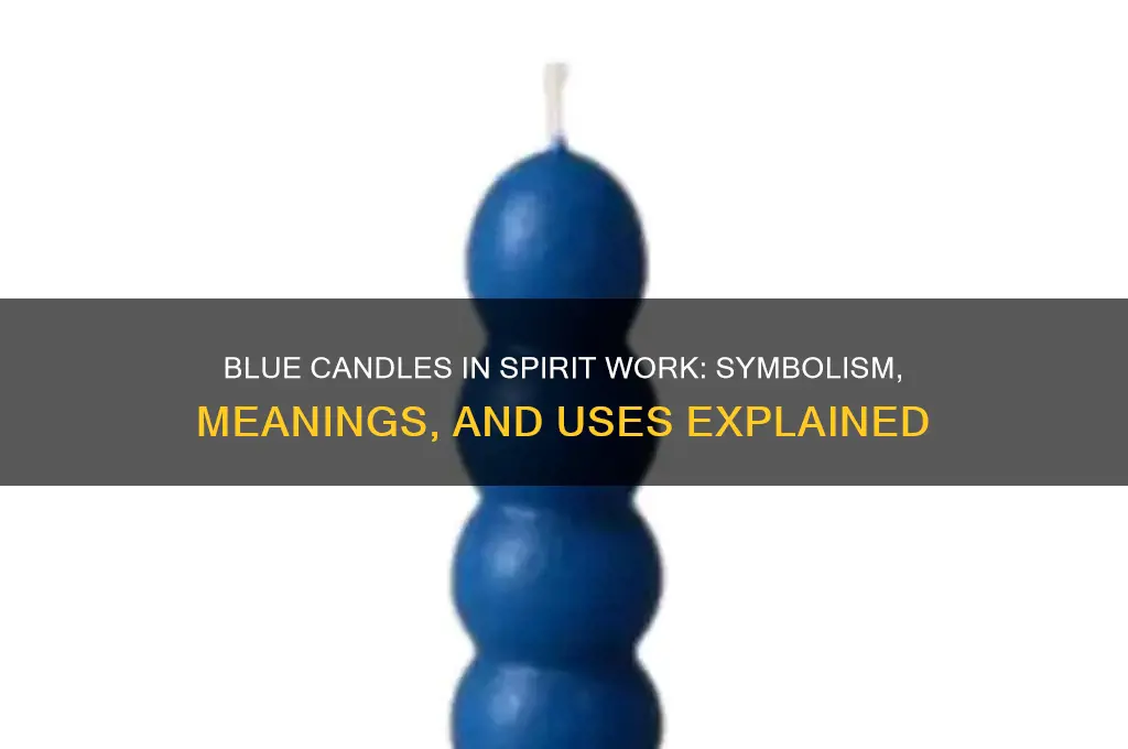 what does blue colored candles mean in spirit work