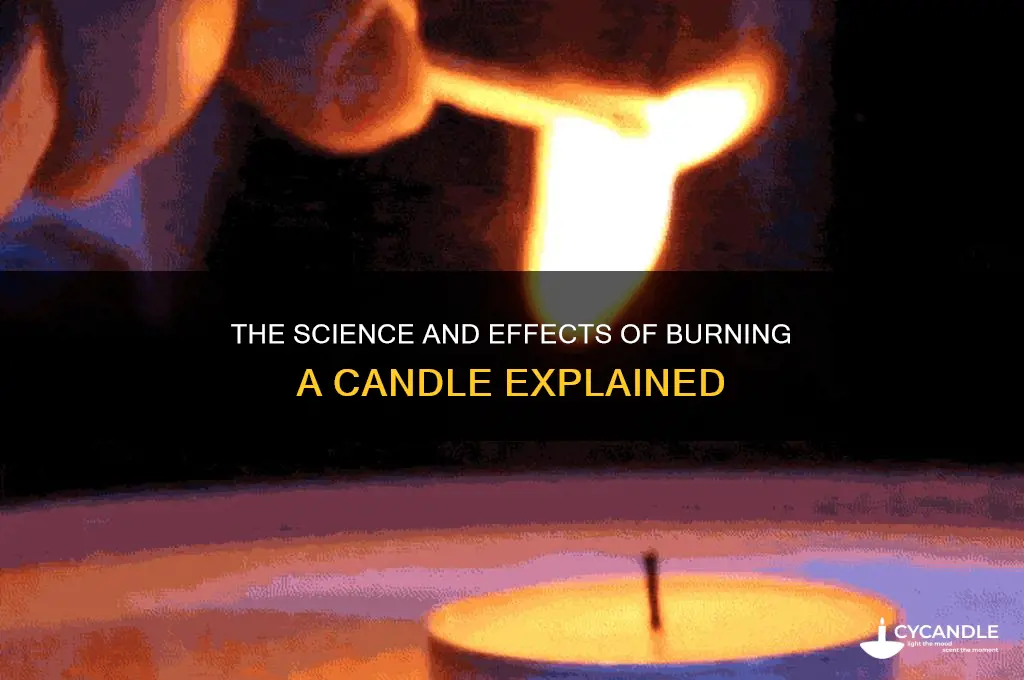 what does burning a candle do