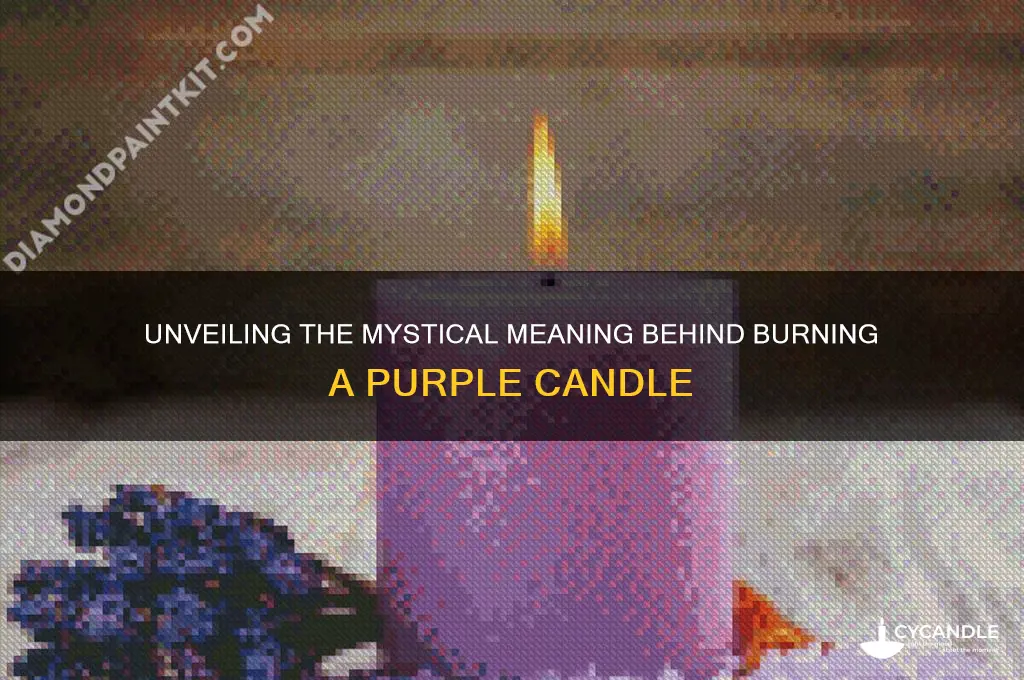 what does burning a purple candle mean