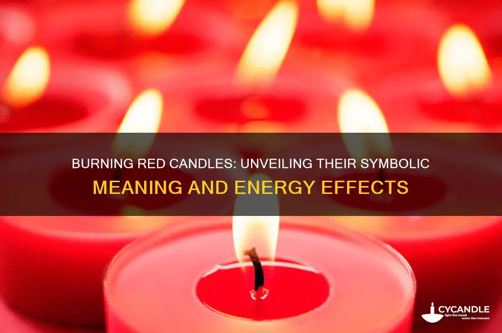 what does burning a red candle do