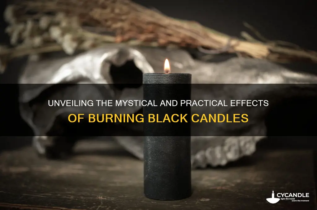 what does burning black candles do