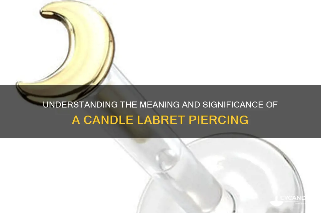 what does candle labret mean