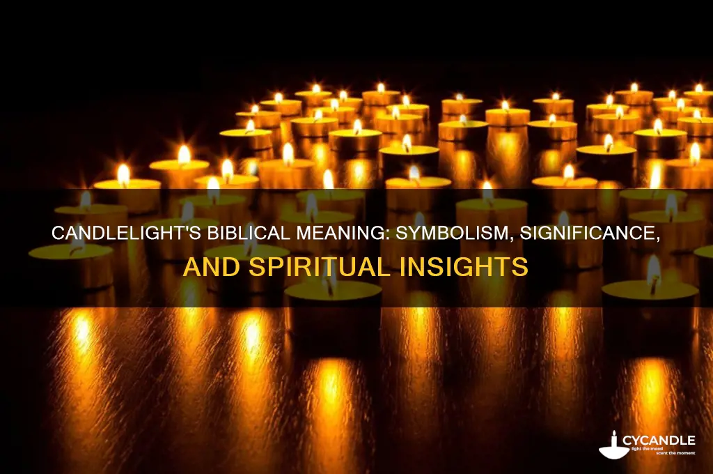 what does candle light symbolize in the bible