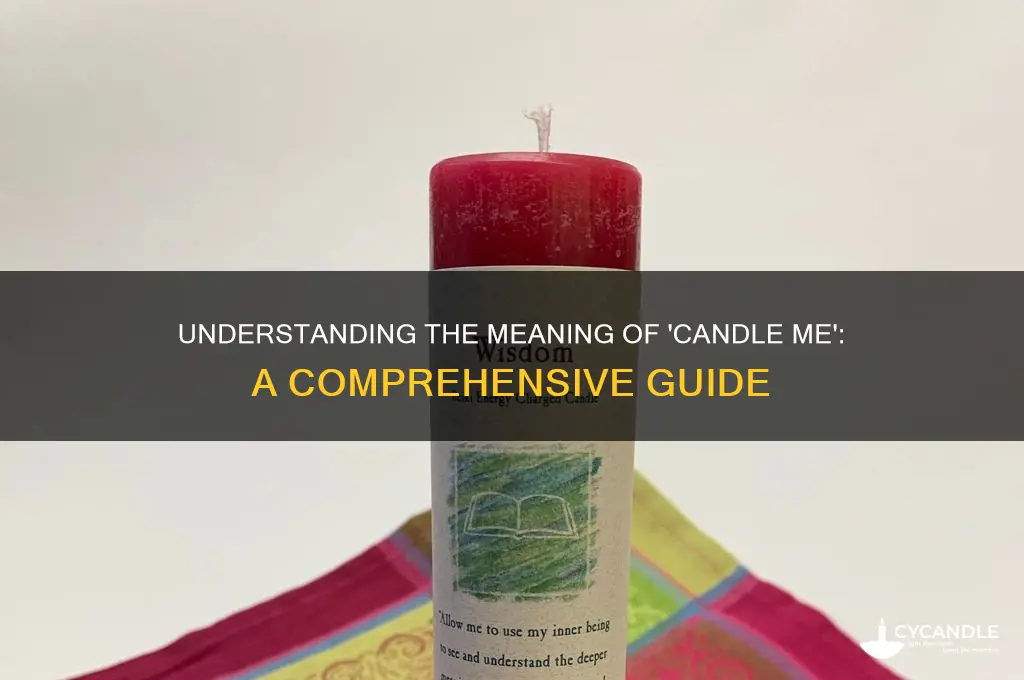what does candle me mean