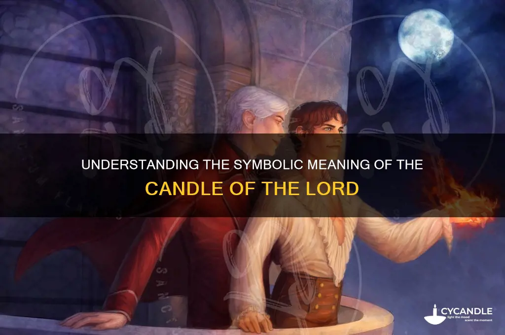 what does candle of the lord mean