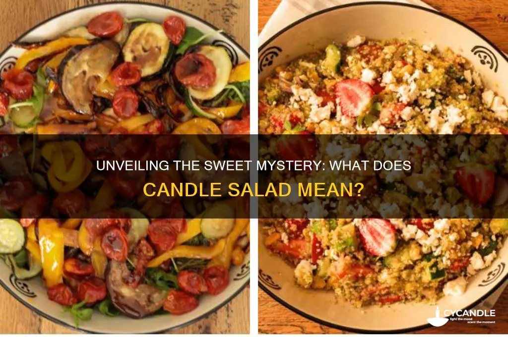 what does candle salad mean