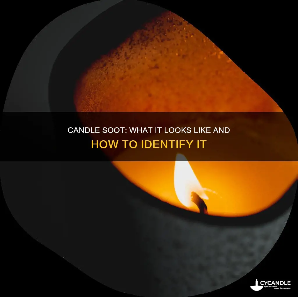 what does candle soot look like