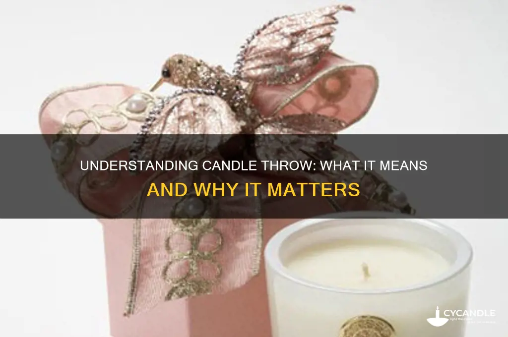what does candle throw mean