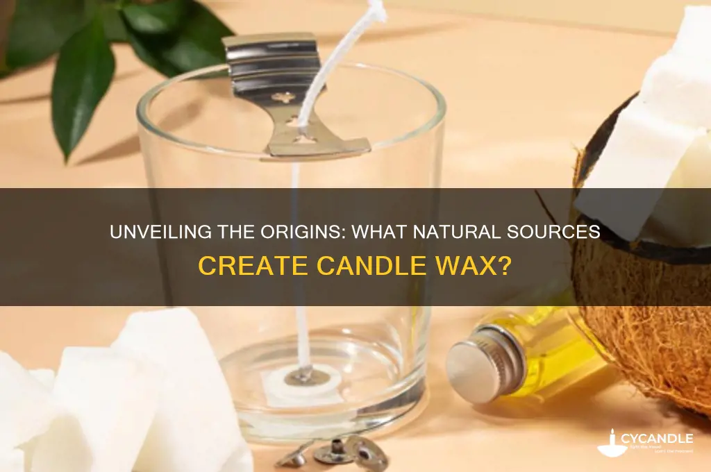what does candle wax come from
