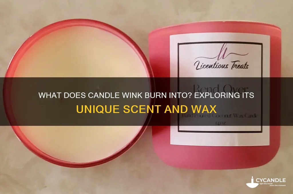 what does candle wink burn into