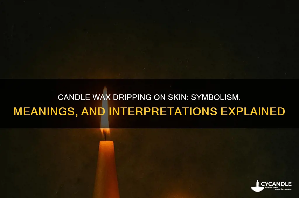 what does candles dripping on your body mean