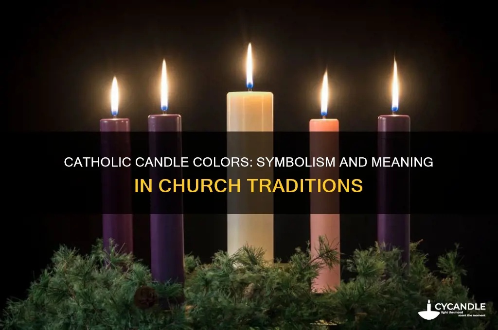what does colored candled mean from a catholic church