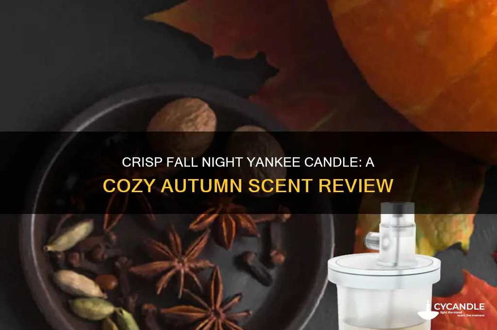what does crisp fall night yankee candle smell like