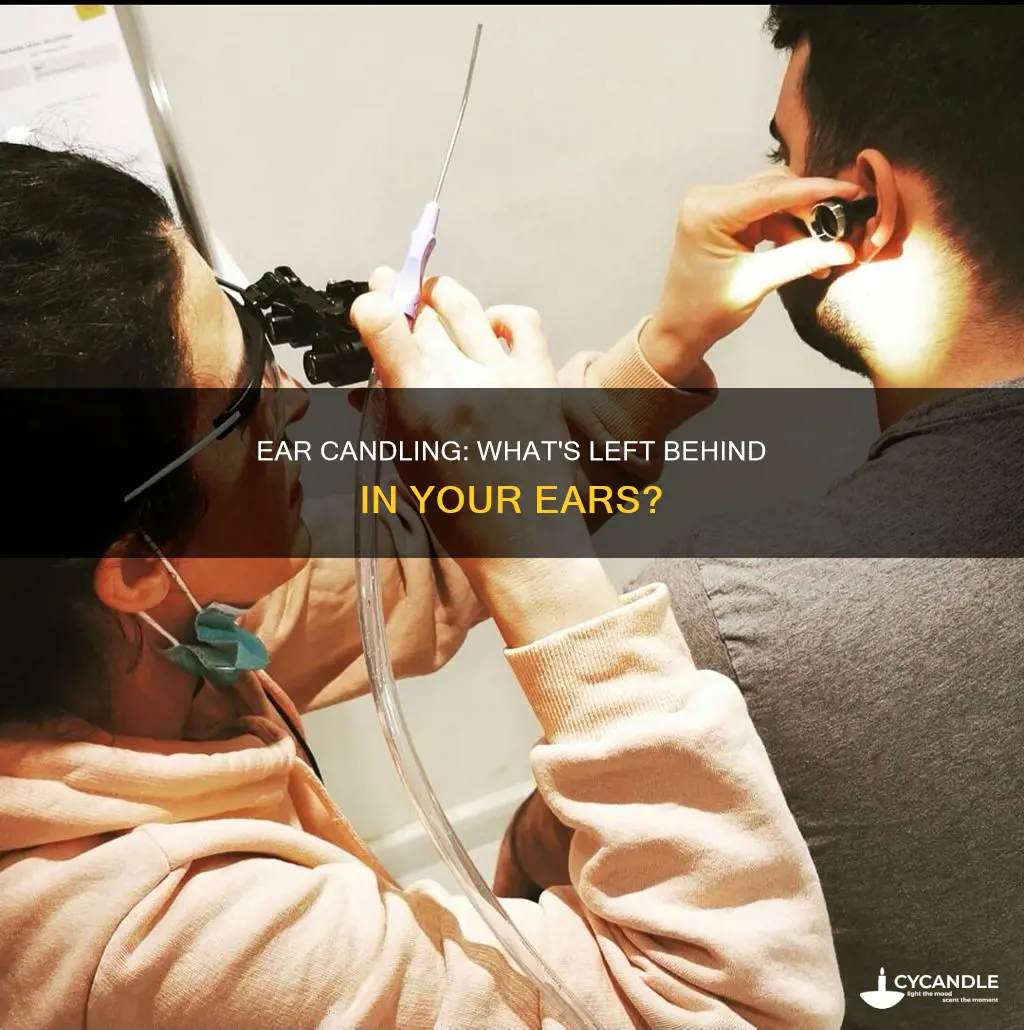 what does earwax look like after candling