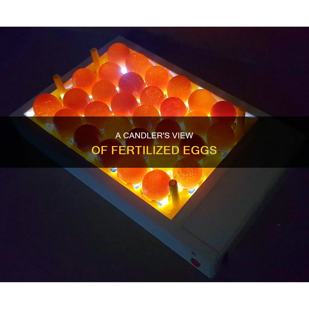 what does fertilized egg look like when candled