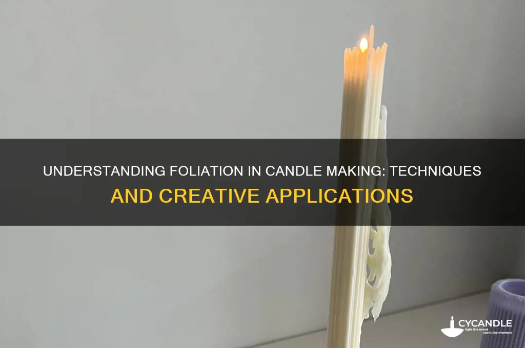 what does foliation mean with candles