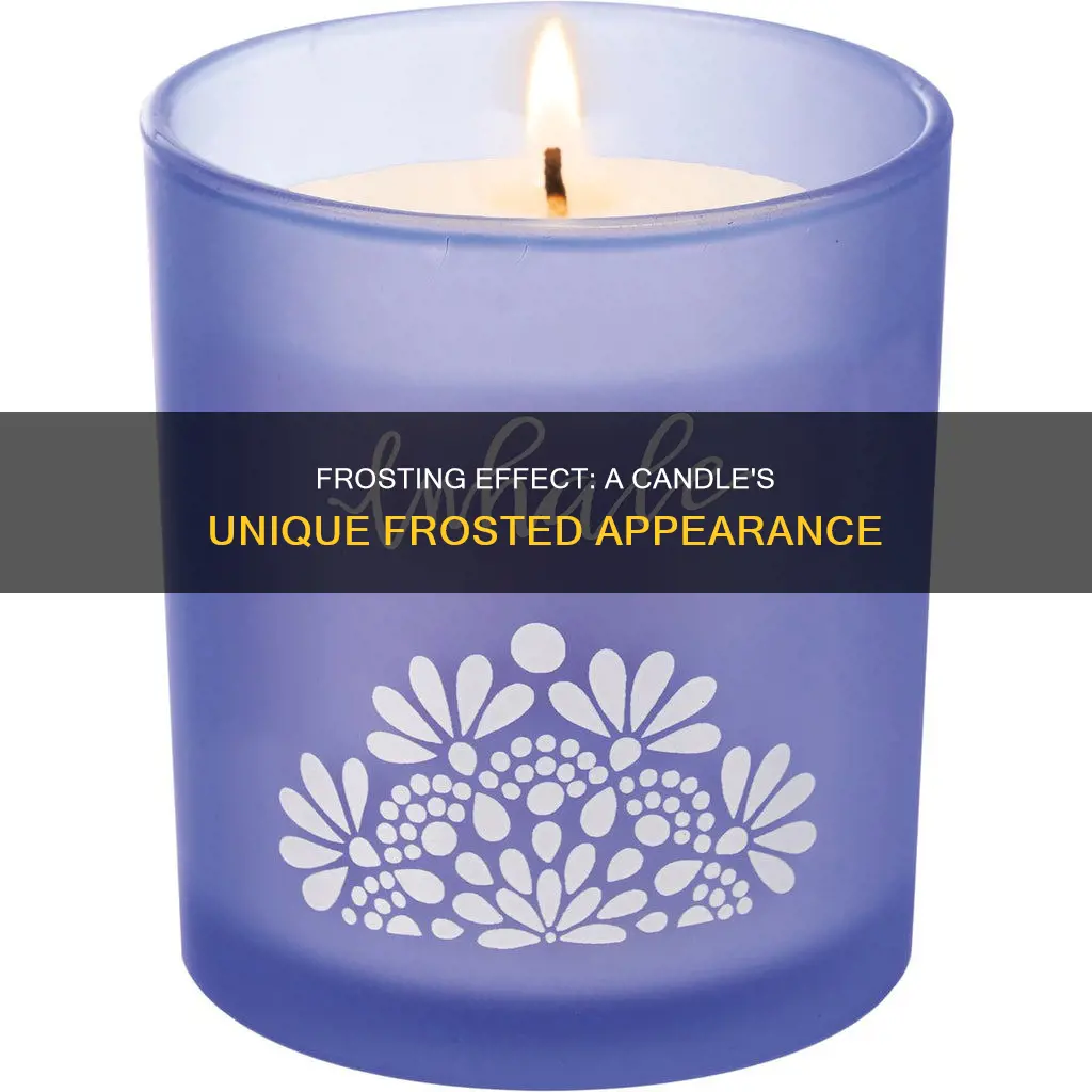 what does frosting look like in a candle