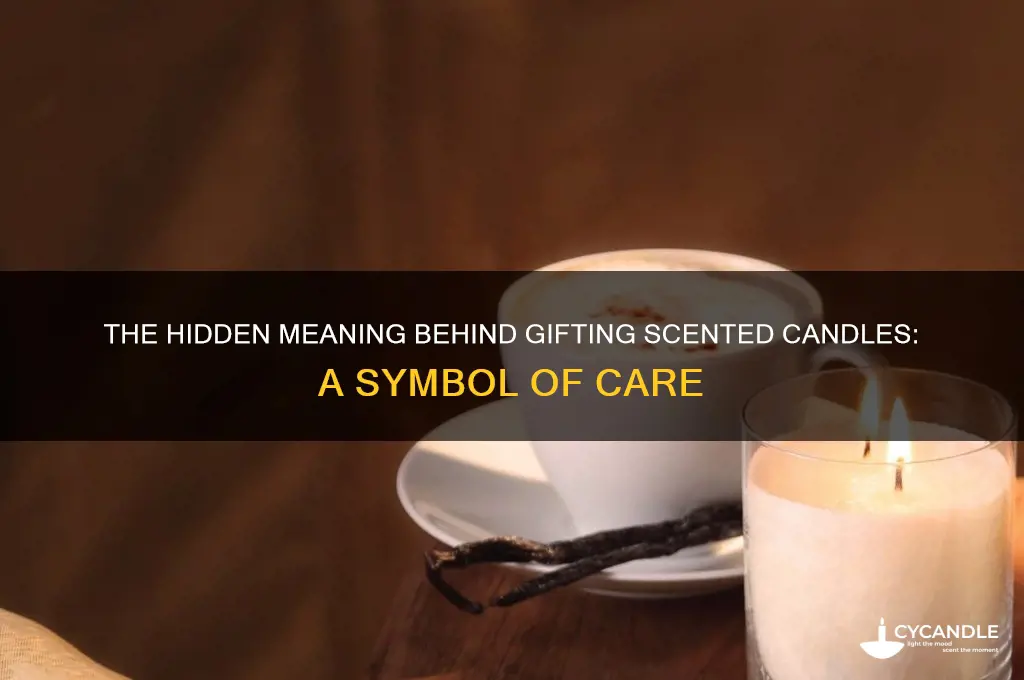 what does gifting scented candles mean
