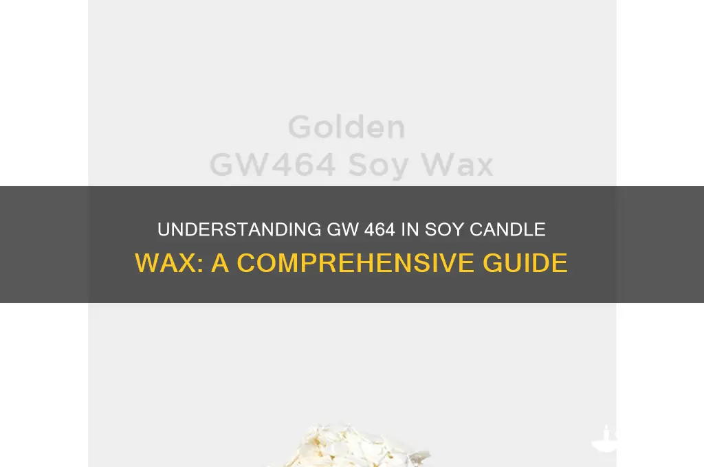 what does gw 464 in soy candle wax mean