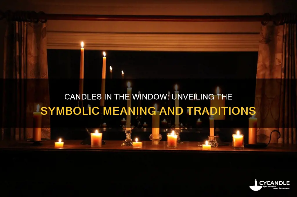 what does having multiple candles in the window mean