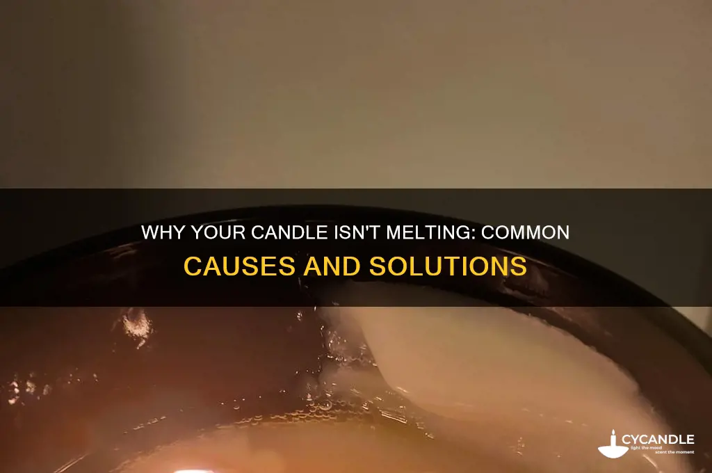 what does it mean candle not melting