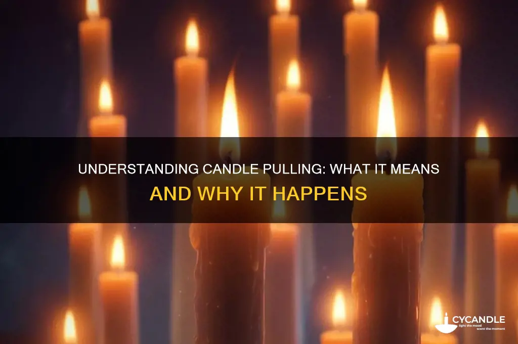 what does it mean for a candle to pull out