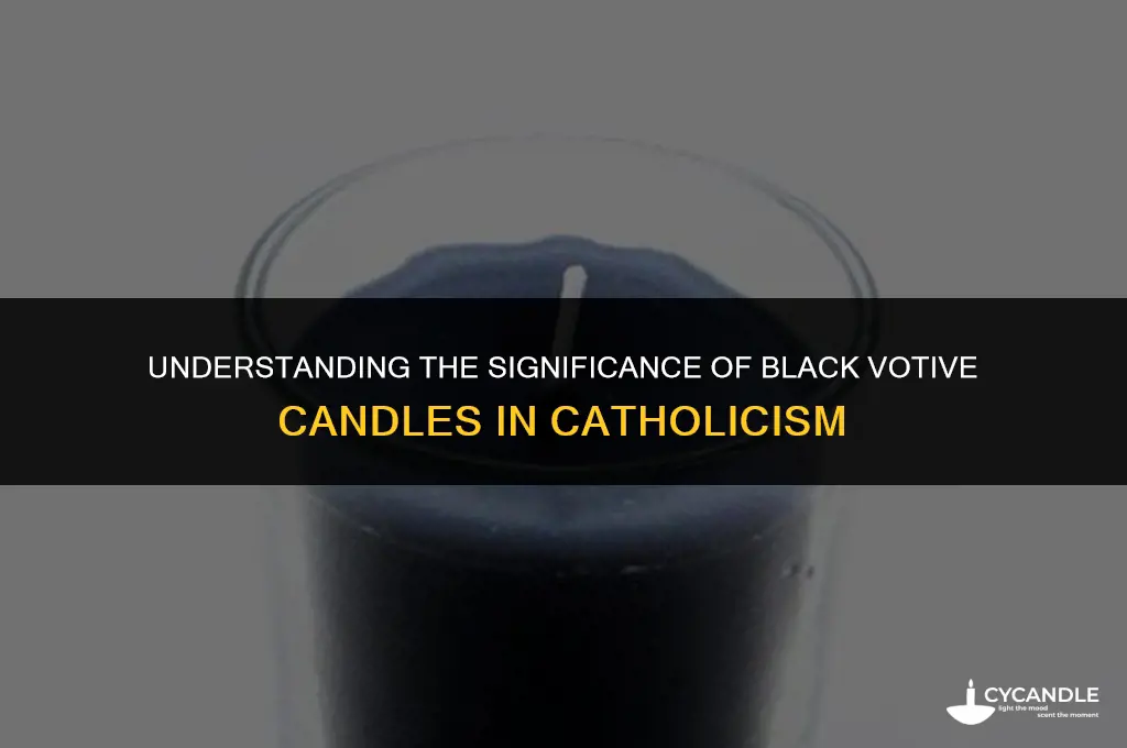 what does it mean for catholic votive to burn black