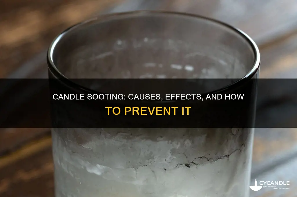 what does it mean if a candle is sooting