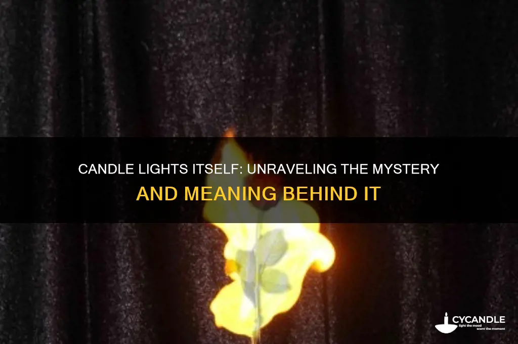 what does it mean if a candle lights itself
