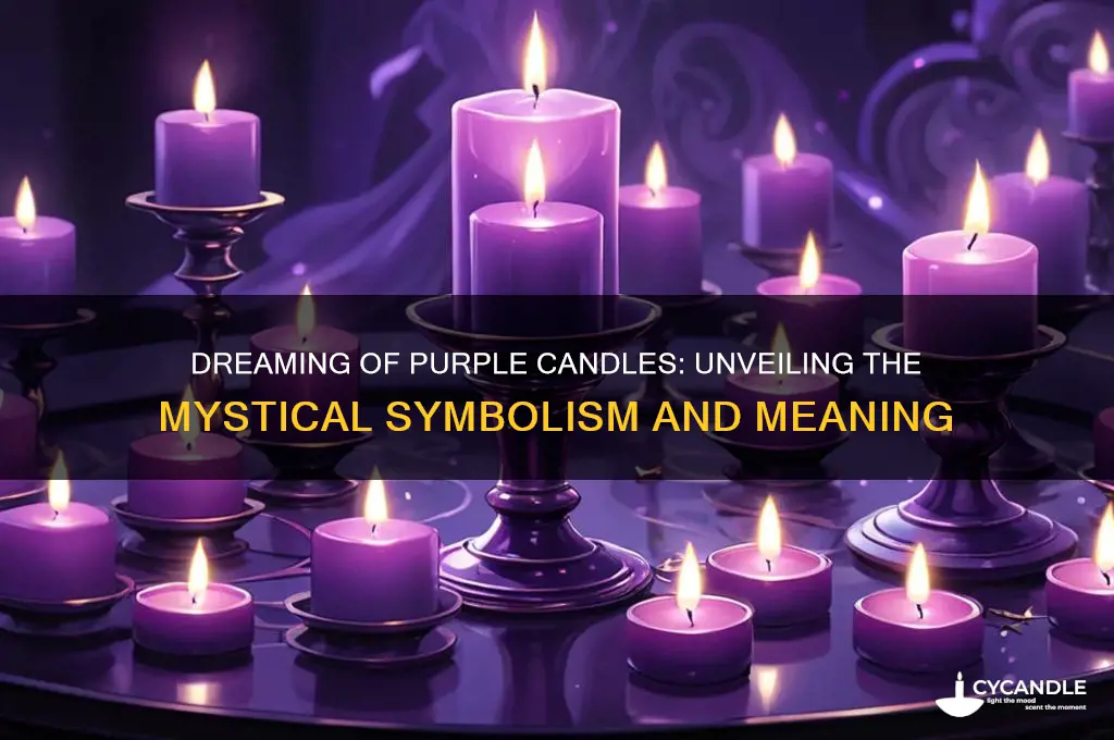 what does it mean if you dream about purple candles