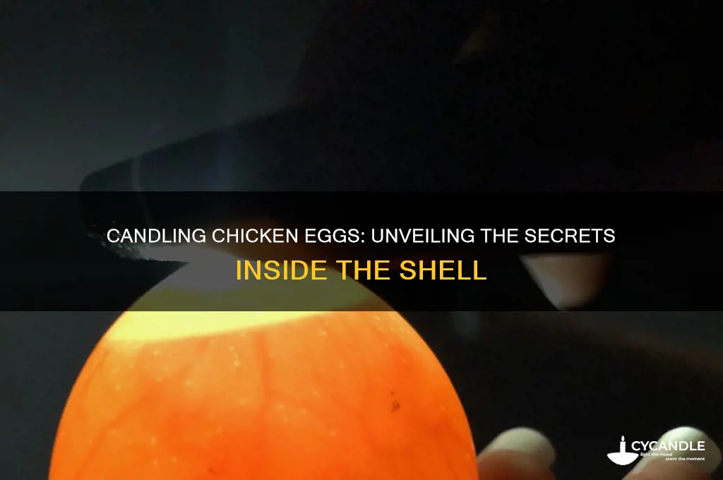 what does it mean to candle a chicken egg