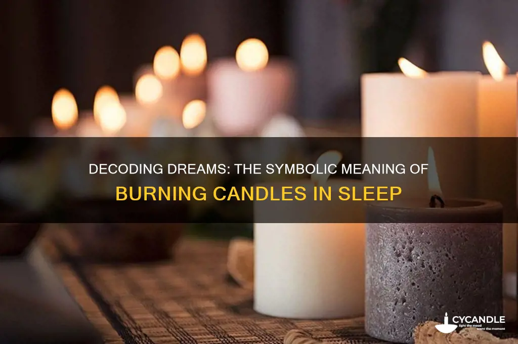 what does it mean to dream about burning candles