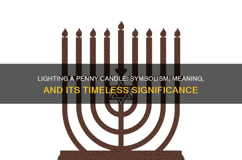 what does it mean to light a penny candle