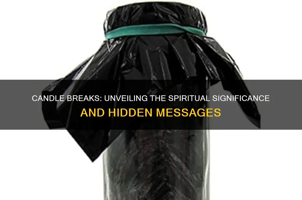 what does it mean when a candle breaks spiritual