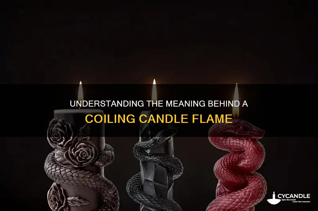 what does it mean when a candle coils