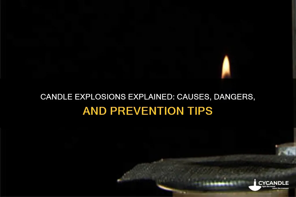 what does it mean when a candle explodes