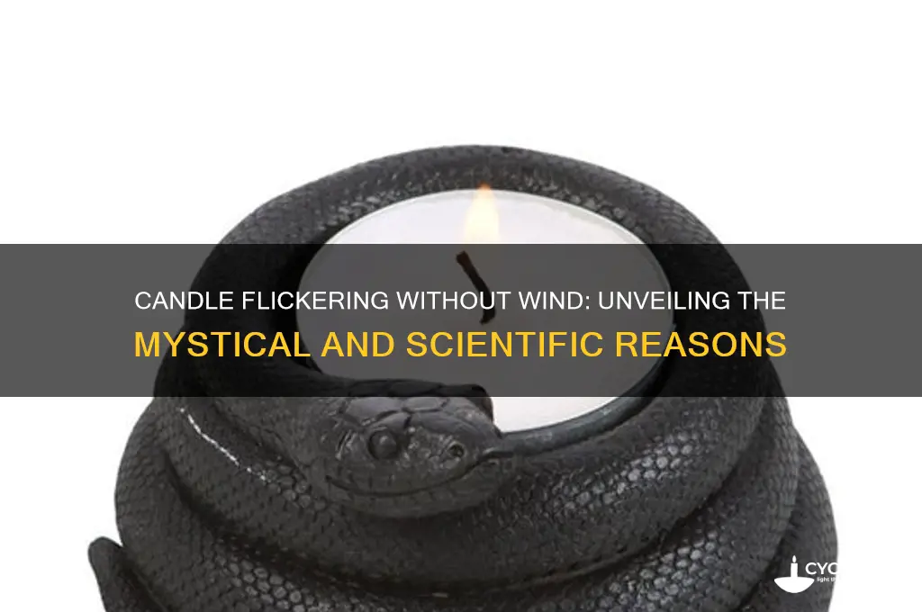 what does it mean when a candle flickers without wind