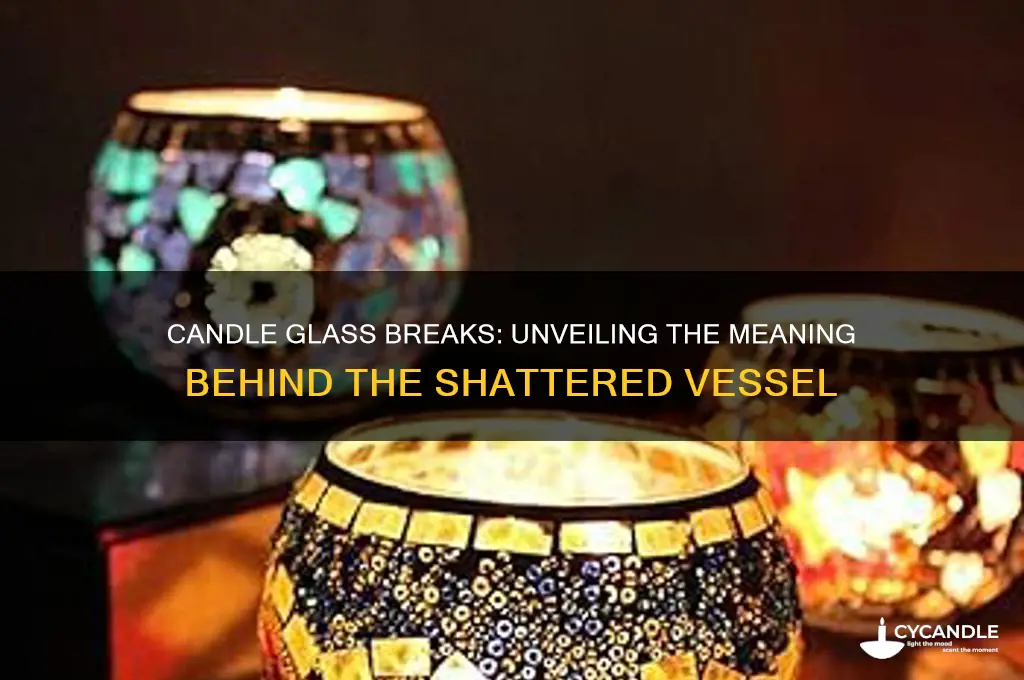 what does it mean when a candle glass breaks