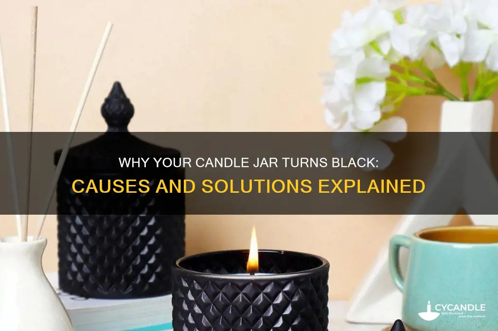 what does it mean when a candle jar turns black