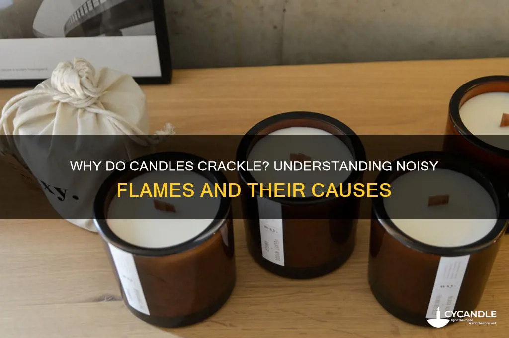 what does it mean when a candle makes noise