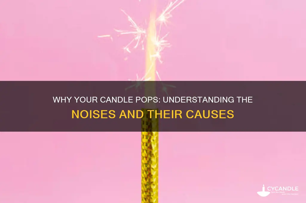 what does it mean when a candle makes popping noises