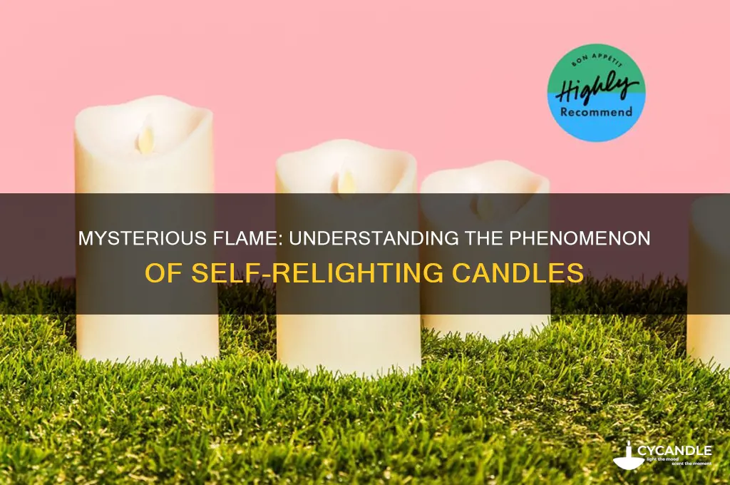 what does it mean when a candle relights itself