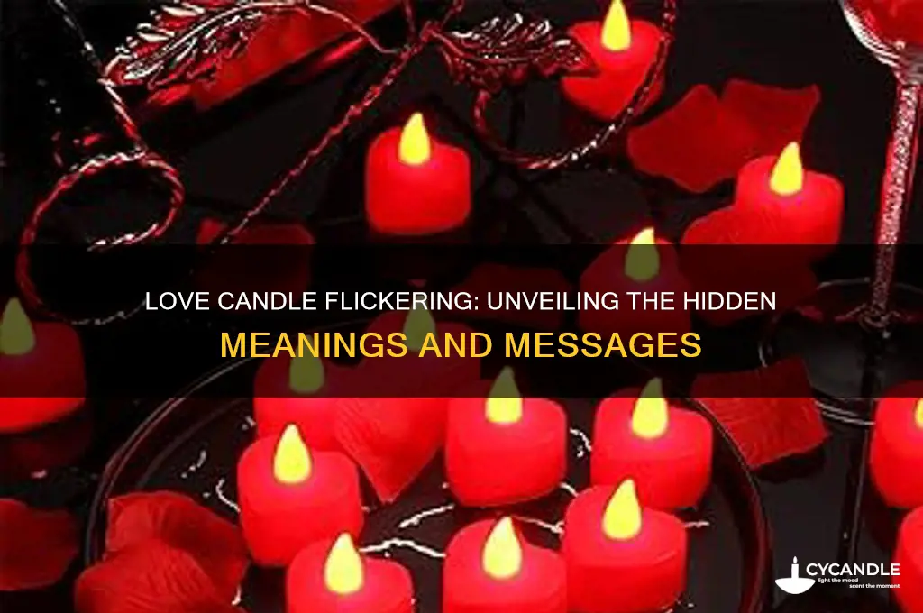 what does it mean when a love candle flickers