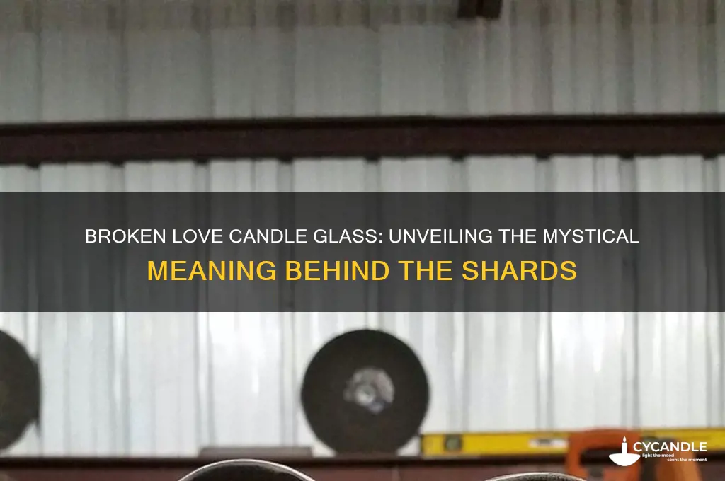 what does it mean when a love candle glass breaks
