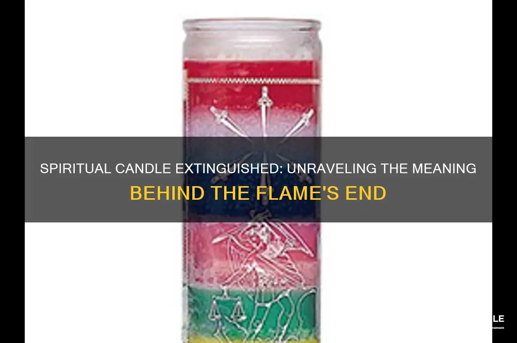what does it mean when a spiritual candle goes out