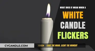 Why Does a White Candle Flicker? Unveiling the Mystery and Meaning