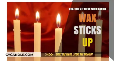 Why Candle Wax Sticks Up: Understanding the Meaning and Causes
