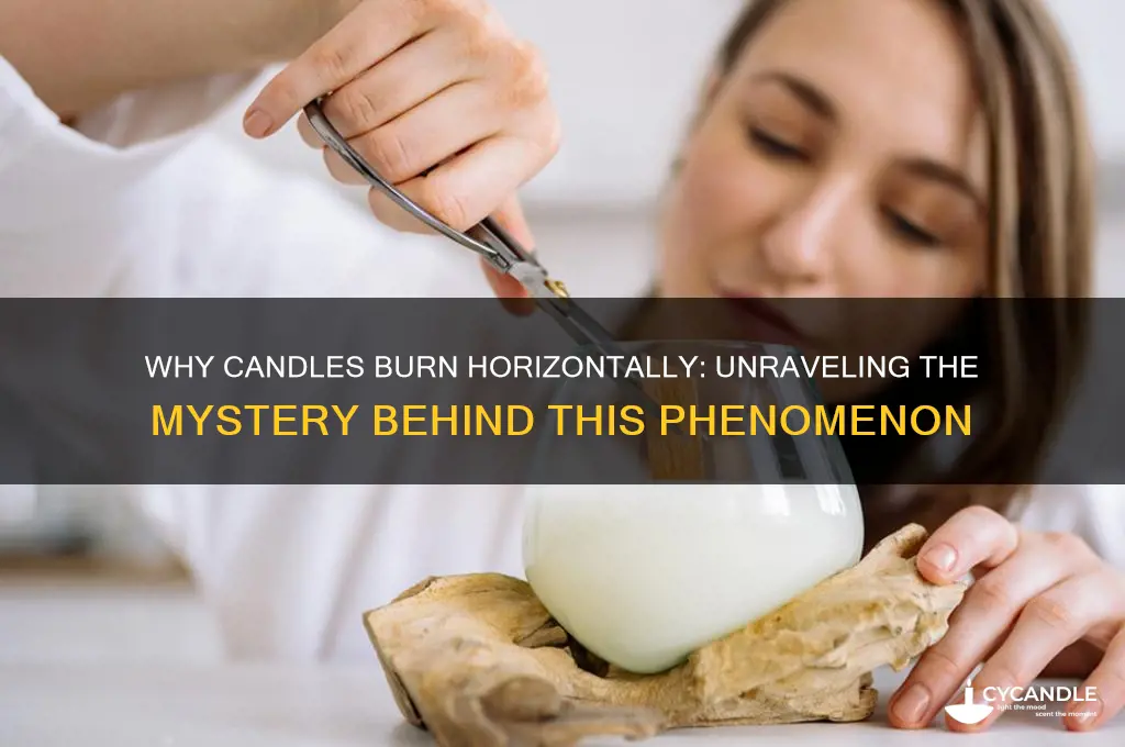 what does it mean when candles burn horizontally