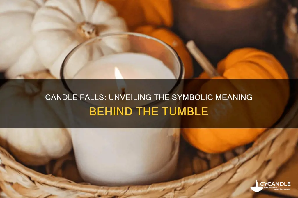 what does it mean when the candle falls