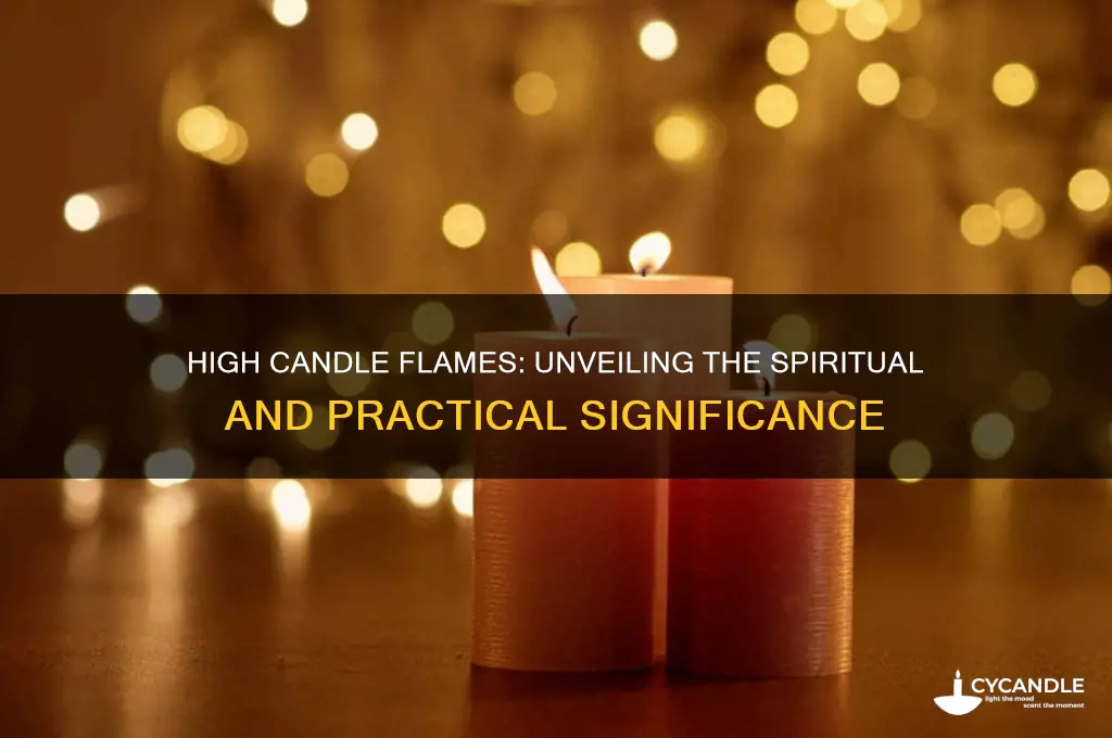 what does it mean when the candle fire is high